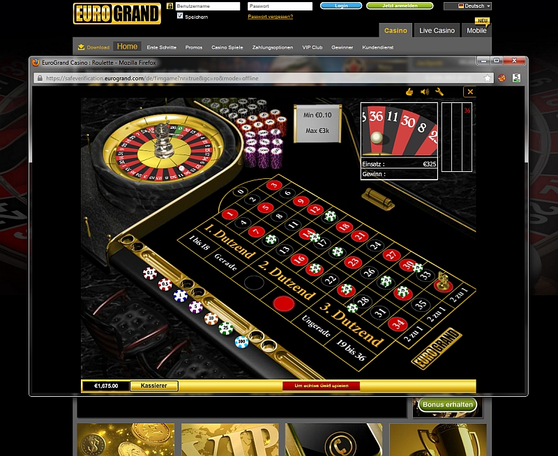 eurogrand casino roulette