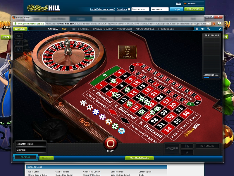 williamhill roulette